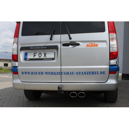 Mercedes Vito/ Viano – W639 – not kompact Silenziatore posteriore – 2 (Cod. F-MB081061-348)