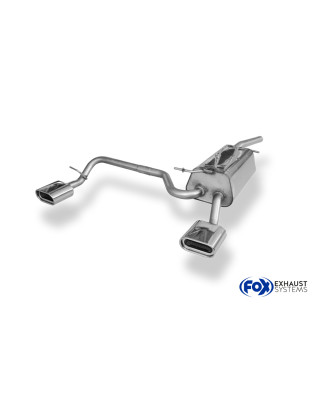 VW Caddy III Silenziatore posteriore con uscite destra e sinistra (duplex) – 160x80 Tipo 53 (Cod. 
