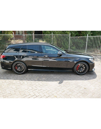 Diffusori minigonne V.1 Mercedes C-Class S205 63AMG  (Cod. M-ME-C-205-AMG-ES-SD1G)