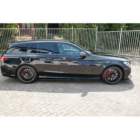 Diffusori minigonne V.1 Mercedes C-Class S205 63AMG  (Cod. M-ME-C-205-AMG-ES-SD1G)