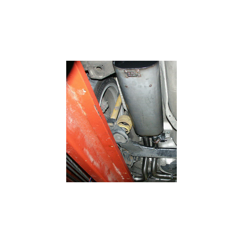 VW Golf IV 3 porte Silenziatore posteriore Side Pipe – 2x70 Tipo 10 e (Cod. F-VW053059-006)