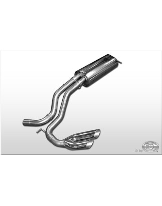 VW Golf IV 3 porte Silenziatore posteriore Side Pipe – 2x70 Tipo 10 e (Cod. F-VW053059-006)