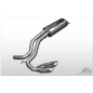VW Golf IV 3 porte Silenziatore posteriore Side Pipe – 2x70 Tipo 10 e (Cod. F-VW053059-006)