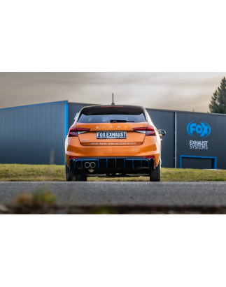 Skoda Fabia PJ con valvola di scarico Silenziatore posteriore – 2x90 Tipo 25 (Cod. F-SK053032-292)