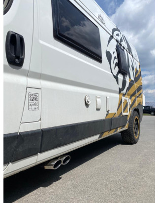 Fiat Ducato Wohnmobil terminali di scarico exit to the drivers side – 2x (Cod. F-FI170000-462)