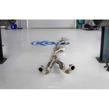 Audi RS4 B5 Assembly of downpipe, rear and Silenziatore anteriore - (Cod. F-AU060140-M)