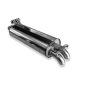 Mercedes W123/S123 – 4 cilindri Silenziatore posteriore – 2x55 tipo (Cod. F-MB260012-702)