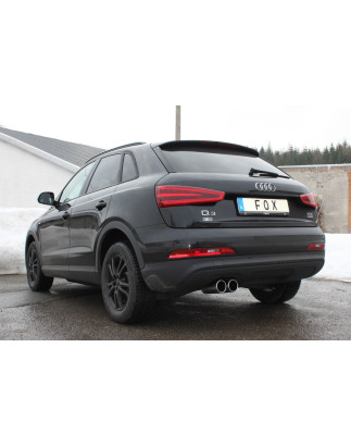 Audi Q3 Quattro Benzin Silenziatore posteriore – 2x80 Tipo 12 (Cod. F-AU150011-050)