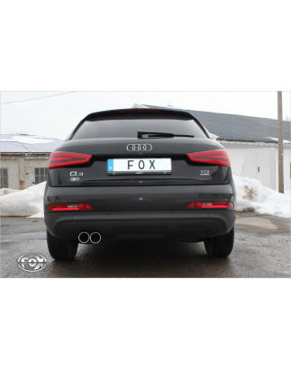 Audi Q3 Quattro Benzin Silenziatore posteriore – 2x80 Tipo 12 (Cod. F-AU150011-050)