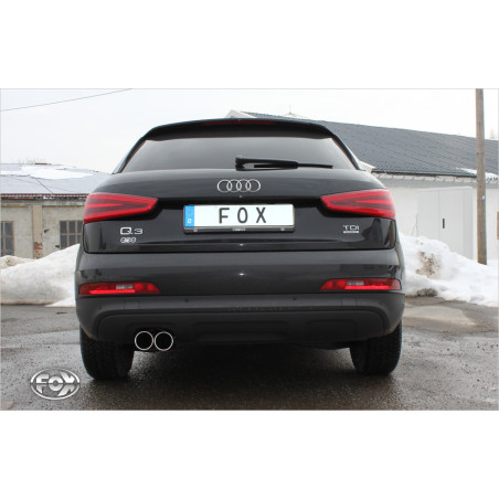 Audi Q3 Quattro Benzin Silenziatore posteriore – 2x80 Tipo 12 (Cod. F-AU150011-050)