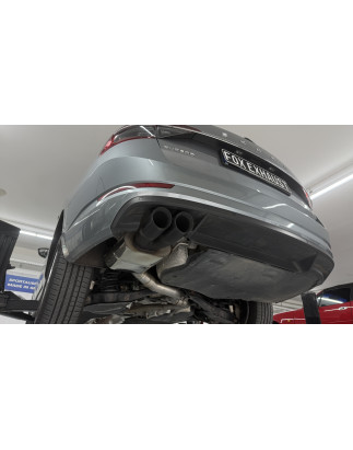 Skoda Superb 3V 4x4 (3T) Silenziatore posteriore – 2x90 Tipo 25 black (Cod. F-SK072022-292B)