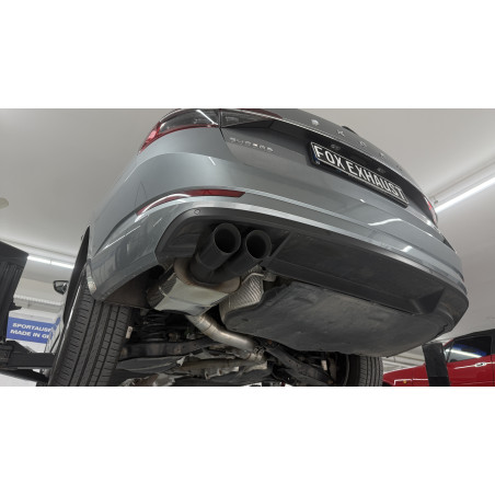 Skoda Superb 3V 4x4 (3T) Silenziatore posteriore – 2x90 Tipo 25 black (Cod. F-SK072022-292B)