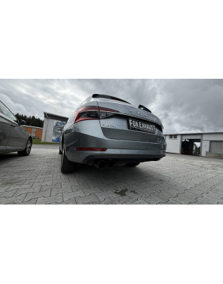 Skoda Superb 3V 4x4 (3T) Silenziatore posteriore – 2x90 Tipo 25 black (Cod. F-SK072022-292B)