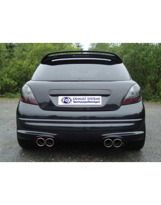 Peugeot 207 RC Silenziatore posteriore con uscite destra e sinistra (duplex)x100 Tipo 1 (Cod. F-PE02