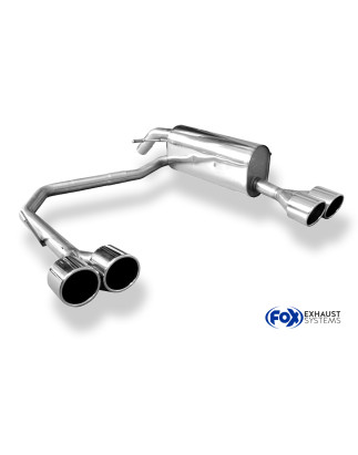 Peugeot 207 RC Silenziatore posteriore con uscite destra e sinistra (duplex)x100 Tipo 1 (Cod. F-PE02