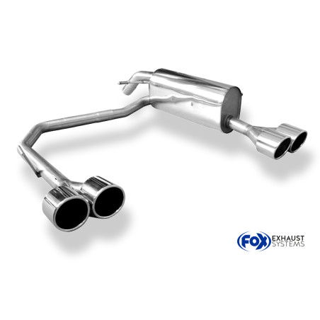 Peugeot 207 RC Silenziatore posteriore con uscite destra e sinistra (duplex)x100 Tipo 1 (Cod. F-PE02