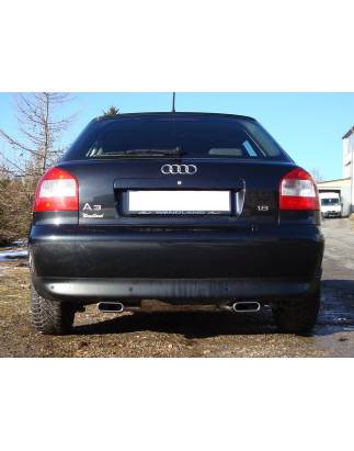 Audi A3 Tipo 8L quattro Silenziatore posteriore con uscite destra e sinistra Ø 63, (Cod. F-AU050115