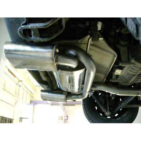 Audi A3 Tipo 8L quattro Silenziatore posteriore con uscite destra e sinistra Ø 63, (Cod. F-AU050115