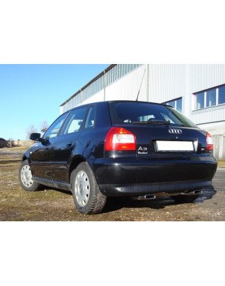 Audi A3 Tipo 8L quattro Silenziatore posteriore con uscite destra e sinistra Ø 63, (Cod. F-AU050115