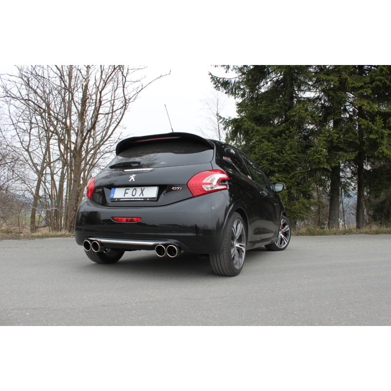 Peugeot 208 GTI Silenziatore posteriore con uscite destra e sinistra (duplex)x90 Tipo 1 (Cod. F-PE02
