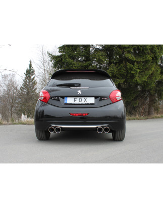 Peugeot 208 GTI Silenziatore posteriore con uscite destra e sinistra (duplex)x90 Tipo 1 (Cod. F-PE02