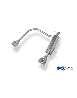 Peugeot 208 GTI Silenziatore posteriore con uscite destra e sinistra (duplex)x76 Tipo 1 (Cod. F-PE02