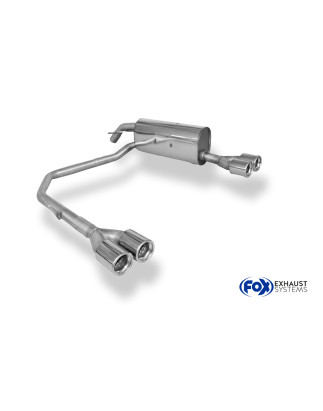 Peugeot 208 GTI Silenziatore posteriore con uscite destra e sinistra (duplex)x76 Tipo 1 (Cod. F-PE02