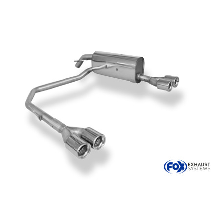 Peugeot 208 GTI Silenziatore posteriore con uscite destra e sinistra (duplex)x76 Tipo 1 (Cod. F-PE02