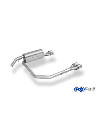 Peugeot 208 GTI Silenziatore posteriore con uscite destra e sinistra (duplex)x76 Tipo 1 (Cod. F-PE02