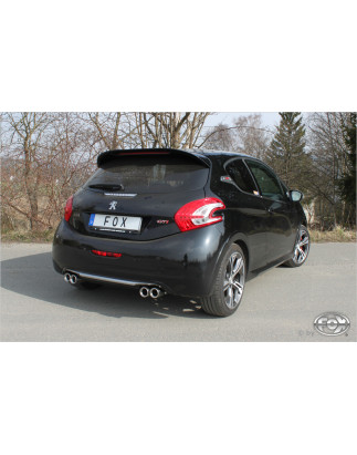 Peugeot 208 GTI Silenziatore posteriore con uscite destra e sinistra (duplex)x76 Tipo 1 (Cod. F-PE02