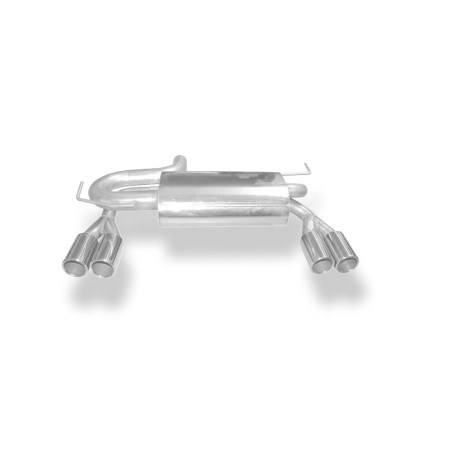 Audi A3 Tipo 8L quattro Silenziatore posteriore con uscite destra e sinistra Ø 63, (Cod. F-AU050115