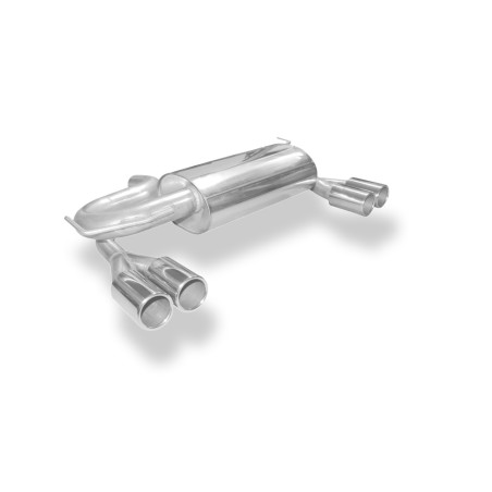Audi A3 Tipo 8L quattro Silenziatore posteriore con uscite destra e sinistra Ø 63, (Cod. F-AU050115