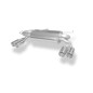 Audi A3 Tipo 8L quattro Silenziatore posteriore con uscite destra e sinistra Ø 63, (Cod. F-AU050115