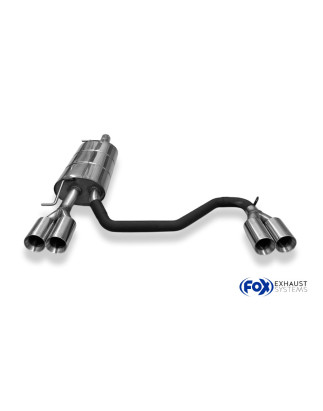 VW Passat 3B/ 3BG Silenziatore posteriore con uscite destra e sinistra (duplex)x80 tipo (Cod. F-VW02
