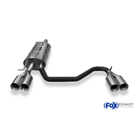 VW Passat 3B/ 3BG Silenziatore posteriore con uscite destra e sinistra (duplex)x80 tipo (Cod. F-VW02