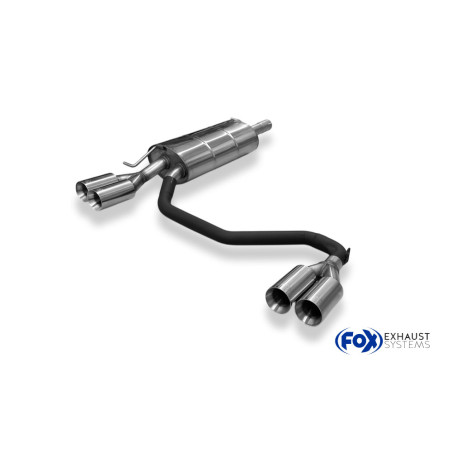 VW Passat 3B/ 3BG Silenziatore posteriore con uscite destra e sinistra (duplex)x80 tipo (Cod. F-VW02
