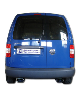 VW Caddy III Silenziatore posteriore con uscite destra e sinistra (duplex) – 160x80 Tipo 53 (Cod. 