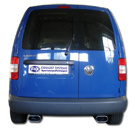 VW Caddy III Silenziatore posteriore con uscite destra e sinistra (duplex) – 160x80 Tipo 53 (Cod. 
