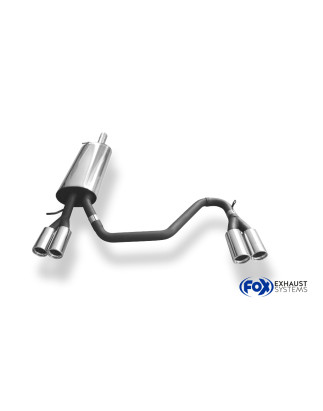 VW Passat 3B/ 3BG Silenziatore posteriore con uscite destra e sinistra (duplex)x76 tipo (Cod. F-VW02