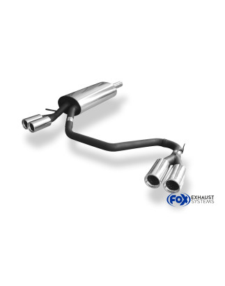 VW Passat 3B/ 3BG Silenziatore posteriore con uscite destra e sinistra (duplex)x76 tipo (Cod. F-VW02