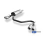 VW Passat 3B/ 3BG Silenziatore posteriore con uscite destra e sinistra (duplex)x76 tipo (Cod. F-VW02