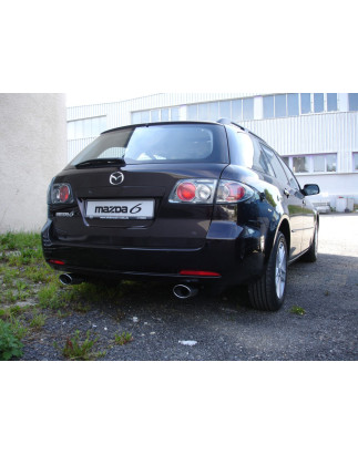 Mazda 6 Facelift Silenziatore posteriore con uscite destra e sinistra single flow (Cod. F-MA190003-3