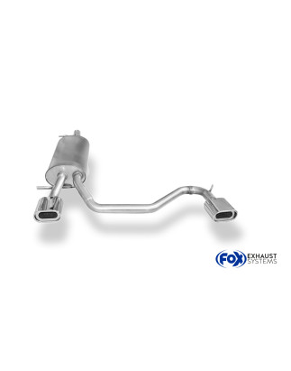 VW Passat 3B/ 3BG Silenziatore posteriore con uscite destra e sinistra (duplex) – 135x80 ty (Cod. 