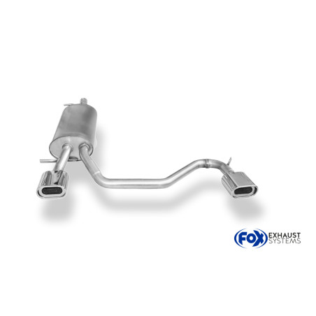 VW Passat 3B/ 3BG Silenziatore posteriore con uscite destra e sinistra (duplex) – 135x80 ty (Cod. 