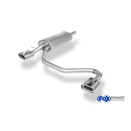 VW Passat 3B/ 3BG Silenziatore posteriore con uscite destra e sinistra (duplex) – 135x80 ty (Cod. 