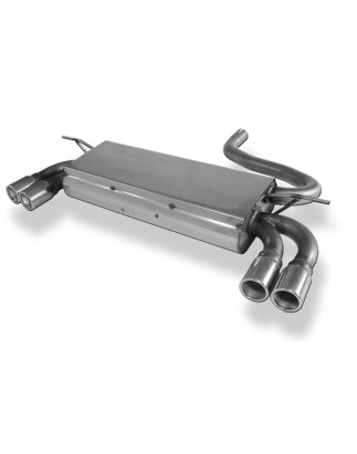 Mini One/ Cooper R50 Silenziatore posteriore con uscite destra e sinistra (duplex)x76 t (Cod. F-MN02