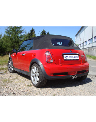 Mini Cooper S cabrio R52 Silenziatore posteriore destra e sinistra exit cent (Cod. F-MN020113-068)