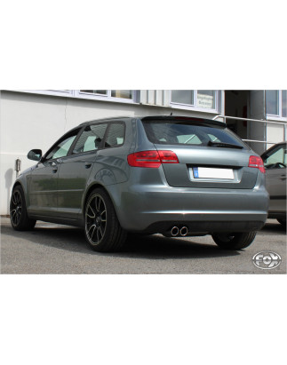 Audi A3 – 8P quattro Sportback Silenziatore posteriore Ø70mm – 2x90 t (Cod. F-AU051147-152)