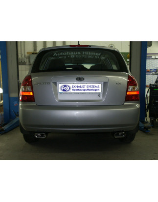 Kia Cerato Schrägheck Silenziatore posteriore con uscite destra e sinistra (duplex) – 135x8 (Cod.