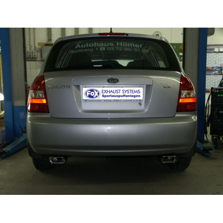 Kia Cerato Schrägheck Silenziatore posteriore con uscite destra e sinistra (duplex) – 135x8 (Cod.